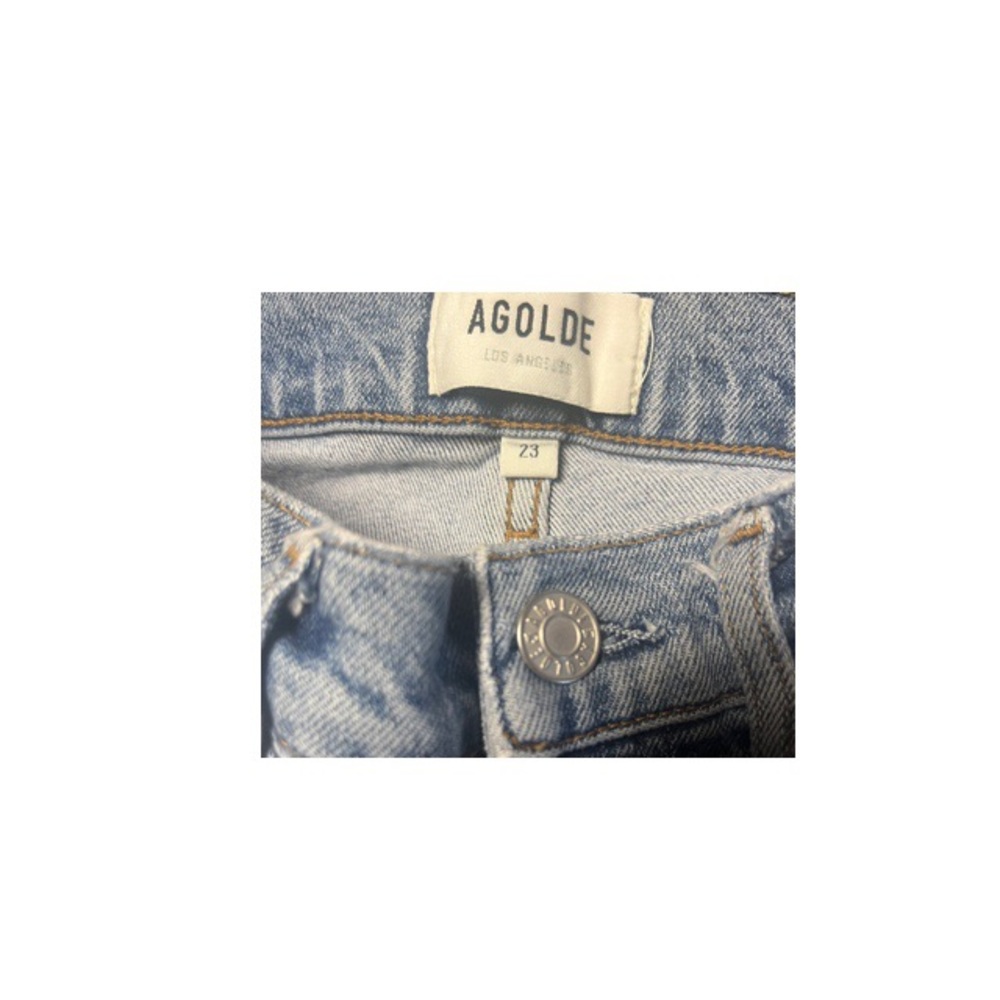 Agolde Riley Distressed Button Fly Jeans - Picture 4 of 6